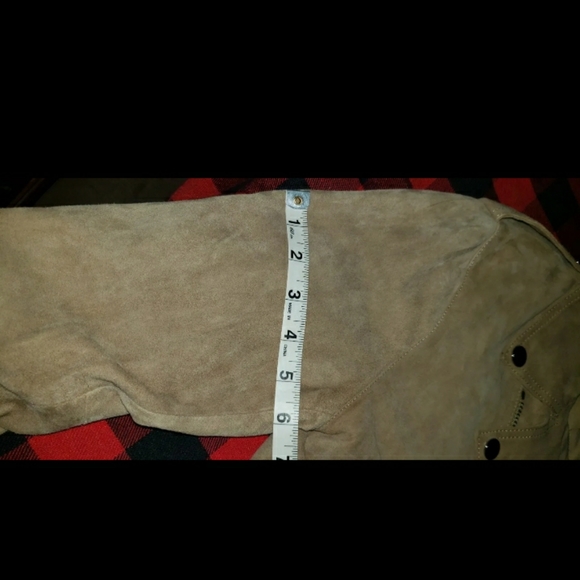 POLO RALPH LAUREN Womens Beige Suede Asymmetric Belted Biker Moto Jacket Sz 10 - Picture 14 of 16